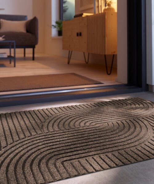 DUNE-Loop-taupe-60x90cm-KT079579-uksemattt-interjöör Uksematt Dune Loop taupe