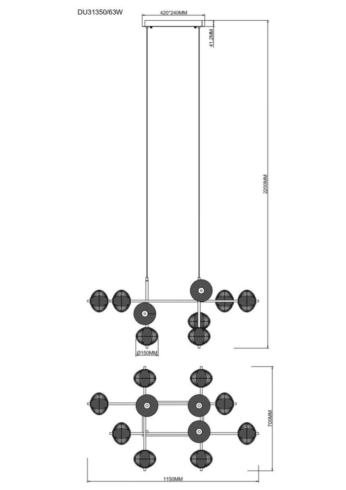 Galatea-11-rippvalgusti-du31350-63w-joonis Rippvalgusti Galatea-11