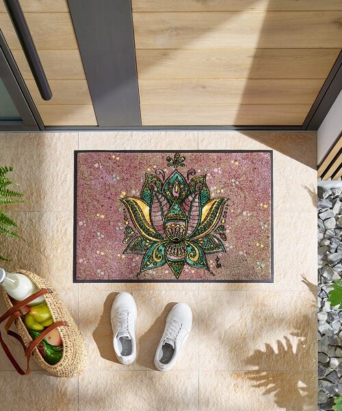 Lotus-Blossom-50x75cm-KT079128-uksematt-miljöö Uksematt Lotus Blossom