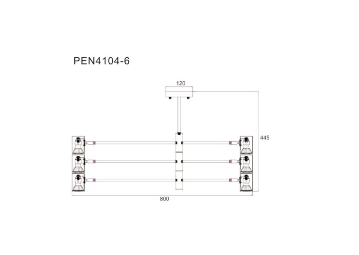 Pedro-GB-laevalgusti-PEN4104-6GD-BK-joonis Laevalgusti Pedro GB