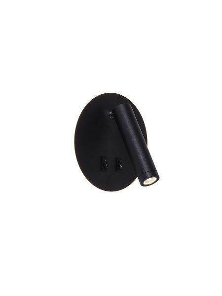 Seinavalgusti Circa Black