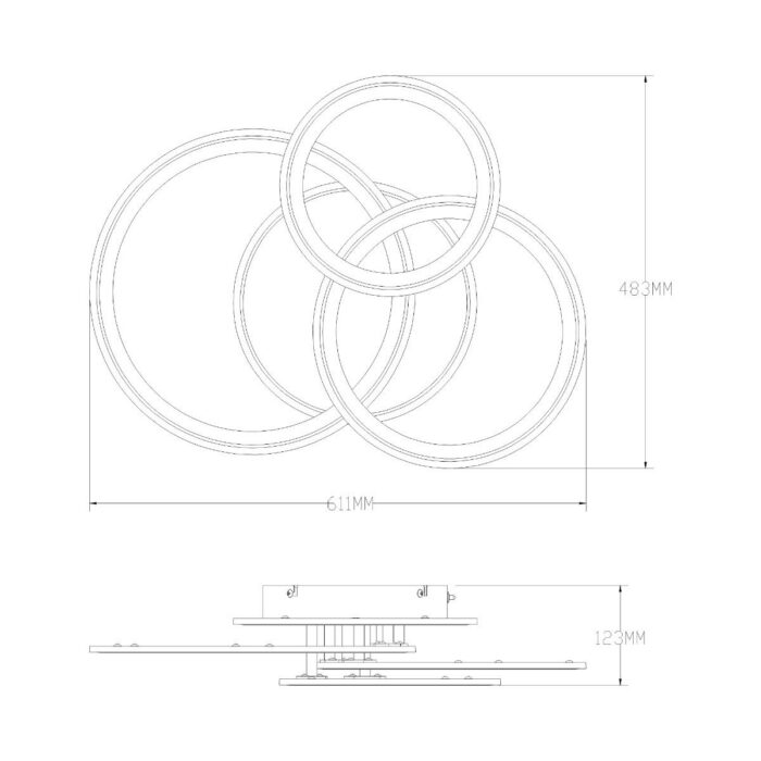 Laevalgusti Lunar Black